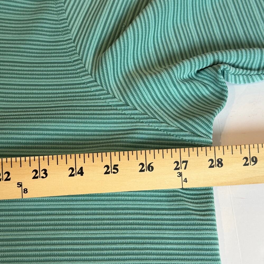Tommy Bahama XXL Green Striped Polo Shirt Casual Resortwear Preppy - Picture 5 of 7
